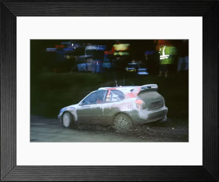 Framed Print : Toyota Corolla wrc.Carlos Sainz.1999 Network Q rally Framed Print : Toyota Corolla wrc.Carlos Sainz.1999 Network Q rally
