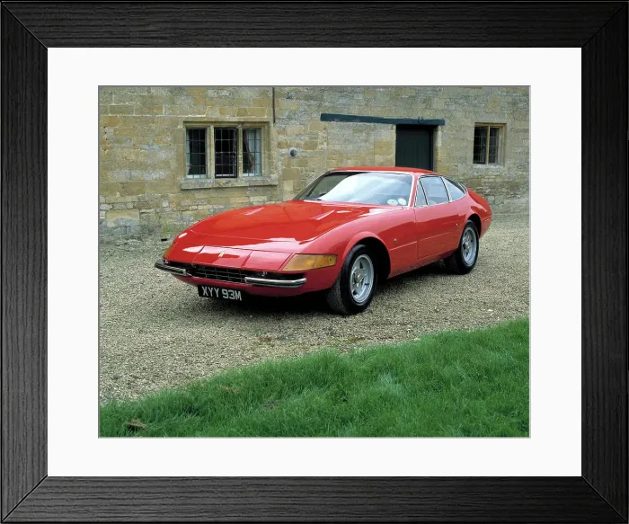 Framed Print : 1973 Ferrari Daytona 365 GTB Framed Print : 1973 Ferrari Daytona 365 GTB