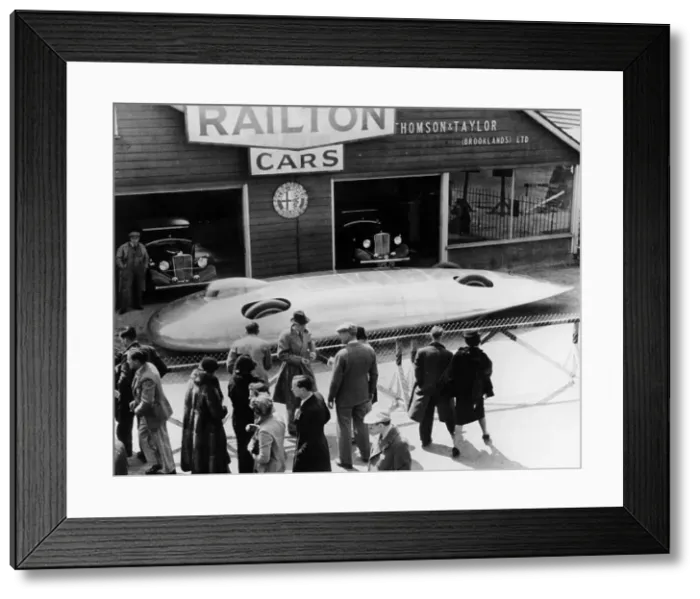 Framed Print : Railton Special Land Speed Record car, Brooklands, Surrey, c1938 Framed Print : Railton Special Land Speed Record car, Brooklands, Surrey, c1938