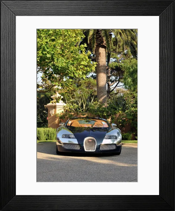 Framed Print : 2009 Bugatti Veyron Sang Bleu Framed Print : 2009 Bugatti Veyron Sang Bleu