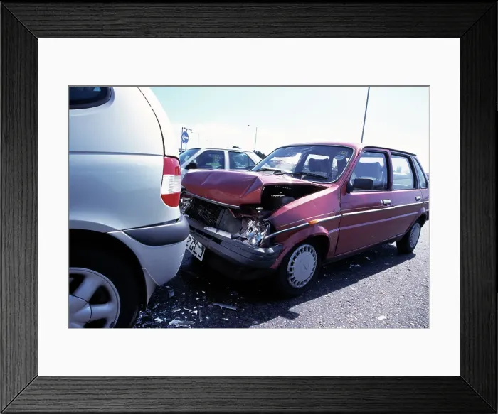 Framed Print : 2000 Accident AUSTIN METRO Framed Print : 2000 Accident AUSTIN METRO