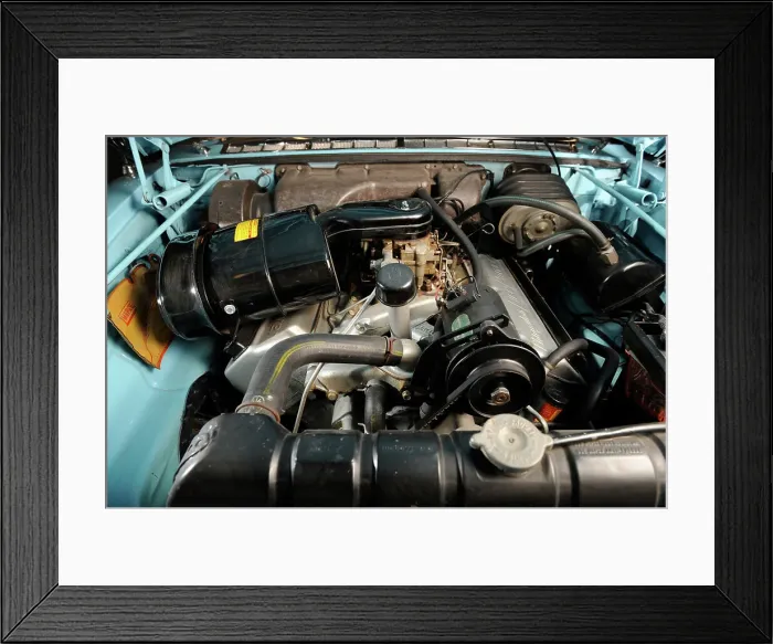 Framed Print : Chrysler Imperial 1957 ex Howard Hughes. Artist: Simon Clay Framed Print : Chrysler Imperial 1957 ex Howard Hughes. Artist: Simon Clay