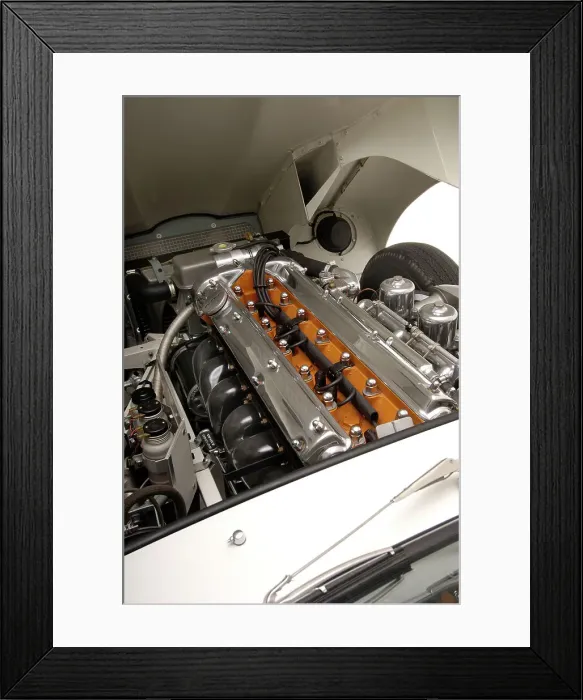 Framed Print : Jaguar E type 1961. Artist: Simon Clay Framed Print : Jaguar E type 1961. Artist: Simon Clay