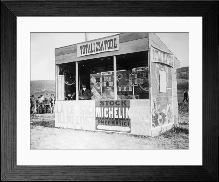Framed Print : The Tote stand, Targa Florio race, Sicily, 1907 Framed Print : The Tote stand, Targa Florio race, Sicily, 1907