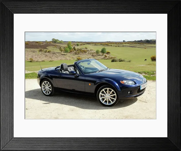 Framed Print : 2008 Mazda MX5 Roadster Coupe Framed Print : 2008 Mazda MX5 Roadster Coupe