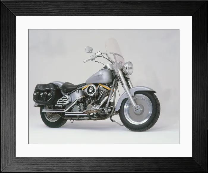 Framed Print : 1989 Harley Davidson Fat Boy motorcycle Framed Print : 1989 Harley Davidson Fat Boy motorcycle