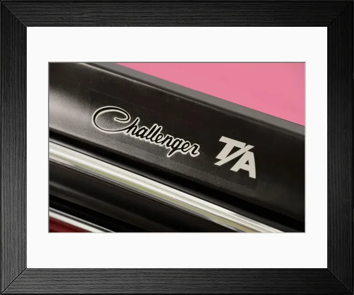 Framed Print : Dodge Challenger TA 1970. Artist: Simon Clay Framed Print : Dodge Challenger TA 1970. Artist: Simon Clay