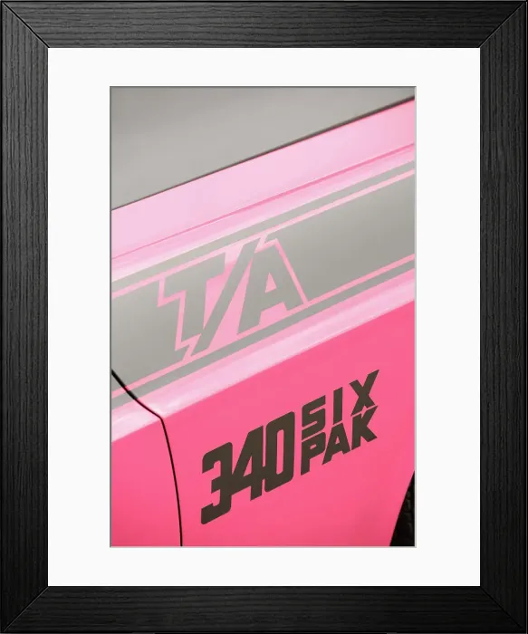 Framed Print : Dodge Challenger TA 1970. Artist: Simon Clay Framed Print : Dodge Challenger TA 1970. Artist: Simon Clay