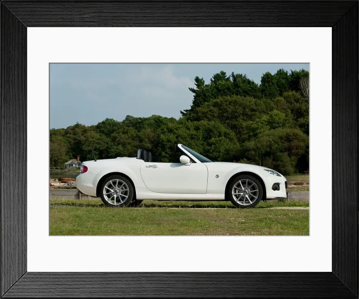 Framed Print : 2014 Mazda MX5 Roadster Coupe Framed Print : 2014 Mazda MX5 Roadster Coupe