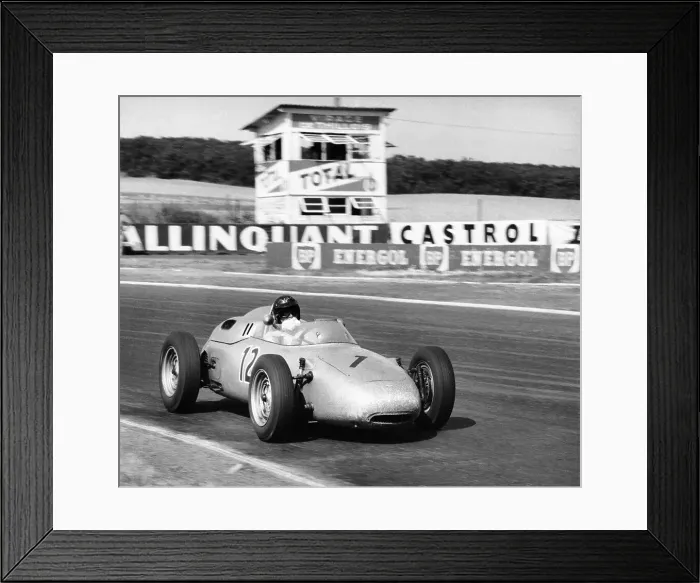 Framed Print : Dan Gurney driving a Porsche, French Grand Prix, Rheims, 1961 Framed Print : Dan Gurney driving a Porsche, French Grand Prix, Rheims, 1961