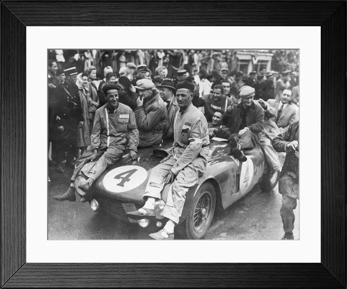 Framed Print : The victorious Ferrari of Froilan Gonzalez and Maurice Trintignant, Le Mans 24 hours, France, 1954 Framed Print : The victorious Ferrari of Froilan Gonzalez and Maurice Trintignant, Le Mans 24 hours, France, 1954