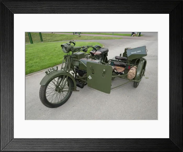 Framed Print : 1917 Vickers Clyno Combination Framed Print : 1917 Vickers Clyno Combination