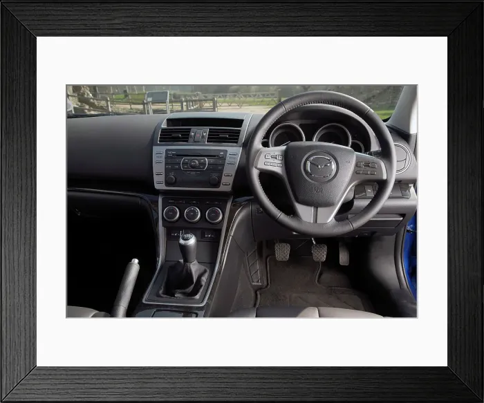 Framed Print : 2010 Mazda 6 SL Estate interior Framed Print : 2010 Mazda 6 SL Estate interior