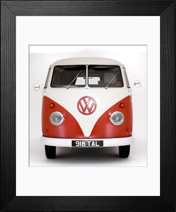 Framed Print : 1963 Volkswagen Devon Camper van Framed Print : 1963 Volkswagen Devon Camper van