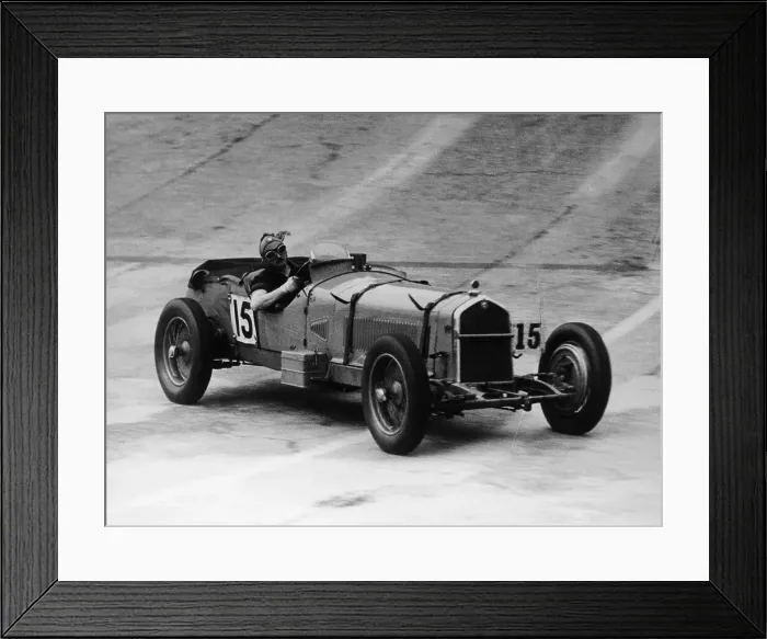 Framed Print : Henry Birkin in an Alfa Romeo at Brooklands, Surrey, 1930s Framed Print : Henry Birkin in an Alfa Romeo at Brooklands, Surrey, 1930s