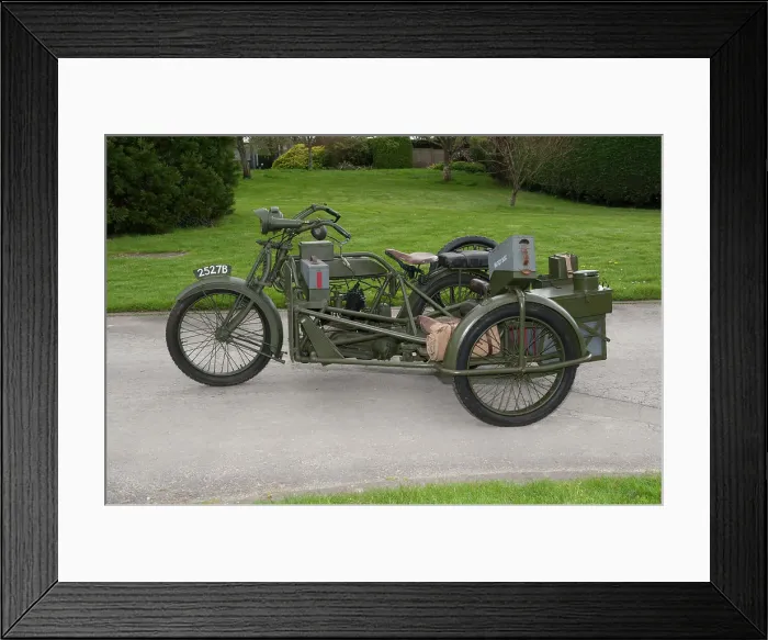 Framed Print : 1917 Vickers Clyno Combination Framed Print : 1917 Vickers Clyno Combination