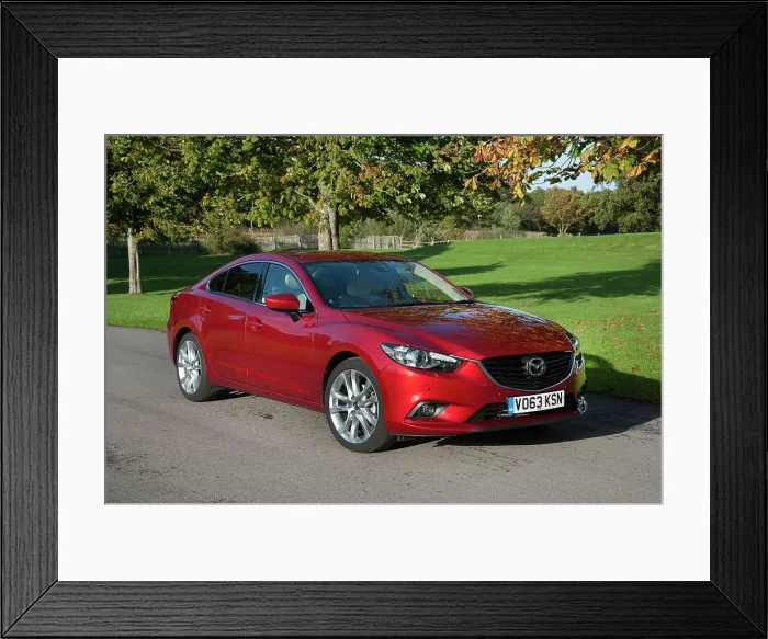 Framed Print : 2013 Mazda 6 2.2D Sport Nav Framed Print : 2013 Mazda 6 2.2D Sport Nav