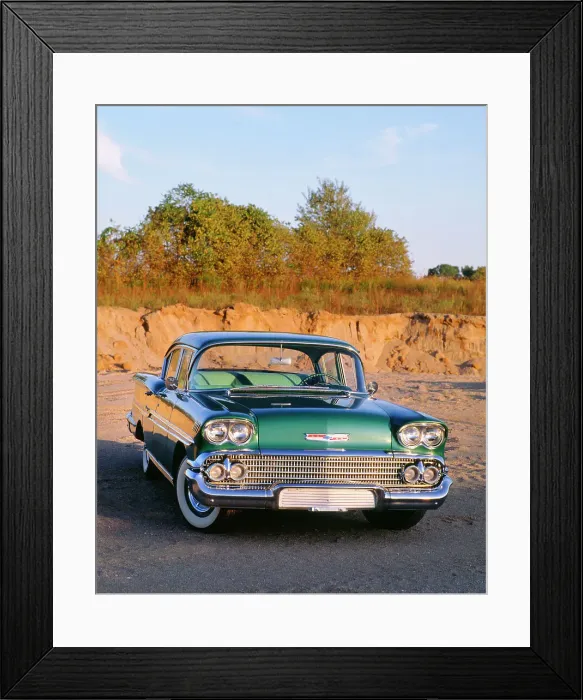 Framed Print : 1958 Chevrolet Biscayne Framed Print : 1958 Chevrolet Biscayne