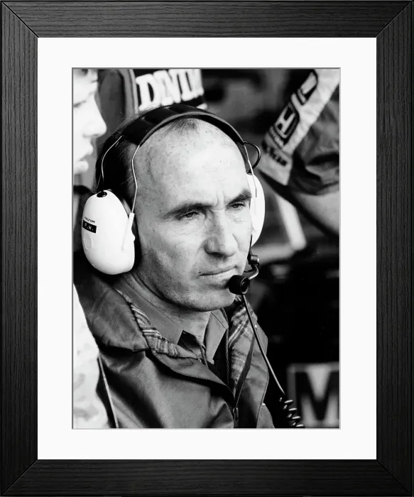 Framed Print : Frank Williams, 1987 Framed Print : Frank Williams, 1987