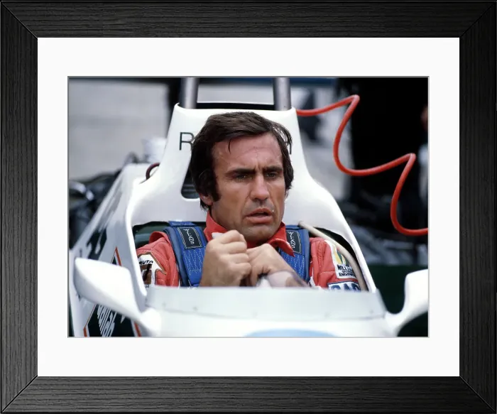 Framed Print : Carlos Reutemann, 1980 Framed Print : Carlos Reutemann, 1980