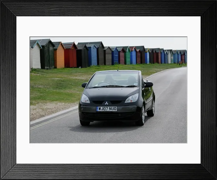 Framed Print : 2007 Mitsubishi Colt CZC Cabriolet Framed Print : 2007 Mitsubishi Colt CZC Cabriolet