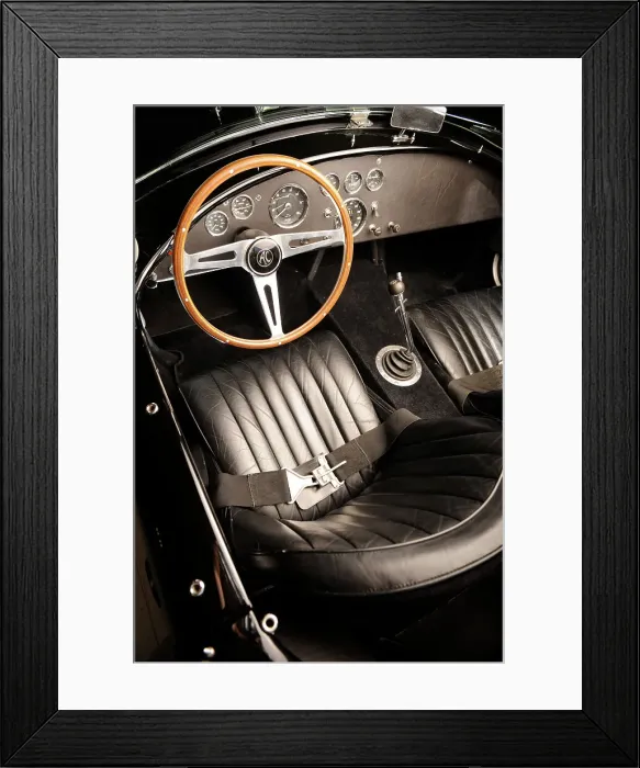 Framed Print : AC Cobra 427 1966. Artist: Simon Clay Framed Print : AC Cobra 427 1966. Artist: Simon Clay