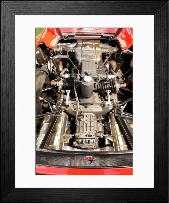 Framed Print : Ferrari F50 1996. Artist: Simon Clay Framed Print : Ferrari F50 1996. Artist: Simon Clay