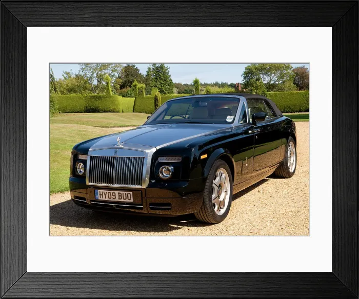 Framed Print : 2009 Rolls Royce Phantom Drophead Coupe