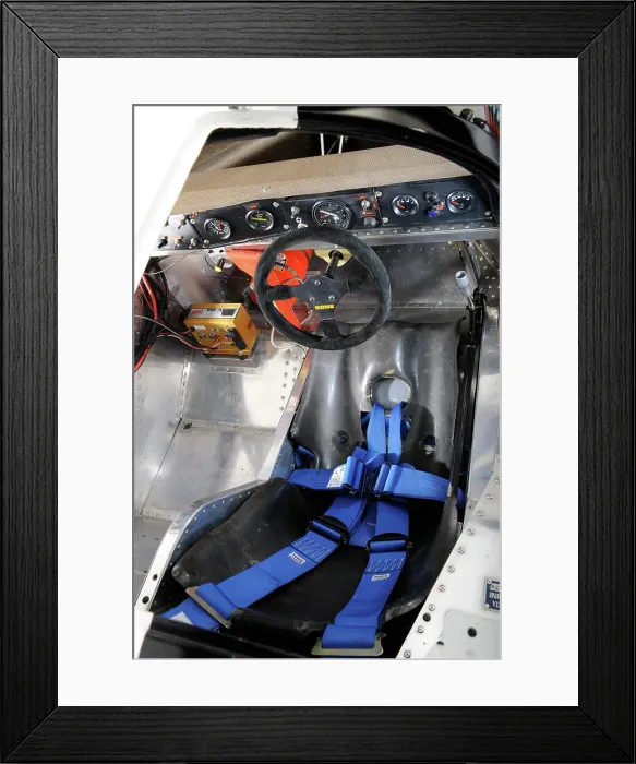 Framed Print : Lancia Martini Le Mans car chasis no 0007 1983. Artist: Simon Clay Framed Print : Lancia Martini Le Mans car chasis no 0007 1983. Artist: Simon Clay