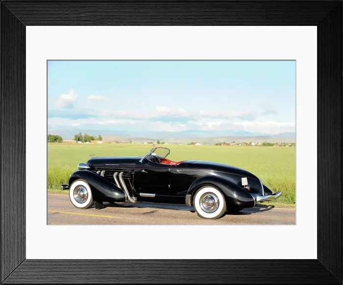 Framed Print : Auburn 852 SC Speedster 1936. Artist: Simon Clay Framed Print : Auburn 852 SC Speedster 1936. Artist: Simon Clay