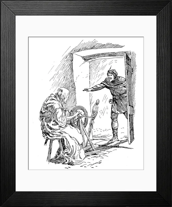 Framed Print : Good Dame, He Panted, Save Me''. 1932. Creator: Howard Davie Framed Print : Good Dame, He Panted, Save Me''. 1932. Creator: Howard Davie