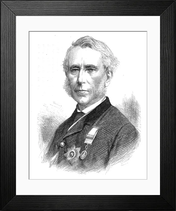 Framed Print : The late Sir Donald M'Leod, 1872. Creator: Unknown Framed Print : The late Sir Donald M'Leod, 1872. Creator: Unknown