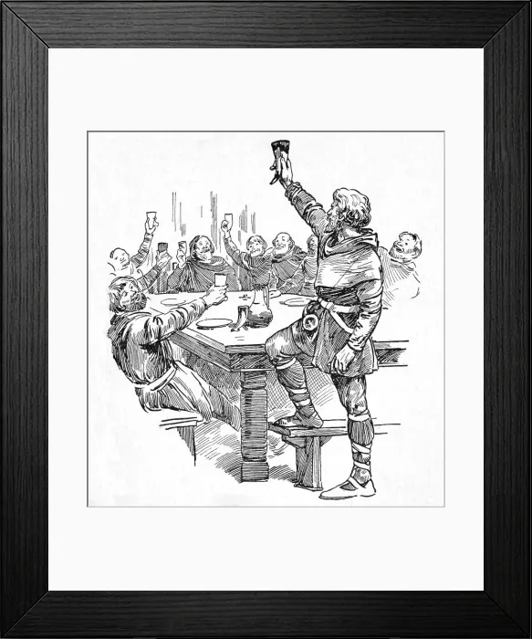 Framed Print : Eat, Drink and Be Merry!, 1932. Creator: Howard Davie Framed Print : Eat, Drink and Be Merry!, 1932. Creator: Howard Davie