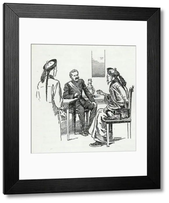 Framed Print : General Gordon in China, c1900. Creator: Howard Davie