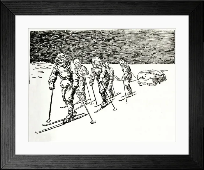 Framed Print : They Were Forced To Drag Their Own Sleigh, c1929. Creators: Howard Davie, Harry Payne Framed Print : They Were Forced To Drag Their Own Sleigh, c1929. Creators: Howard Davie, Harry Payne