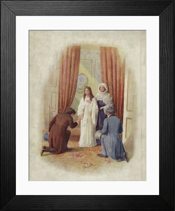 Framed Print : The announcement of H.M. Queen Victoria of Her accession to the Throne, June 20th 1837, 1925. Creator: Howard Davie Framed Print : The announcement of H.M. Queen Victoria of Her accession to the Throne, June 20th 1837, 1925. Creator: Howard Davie