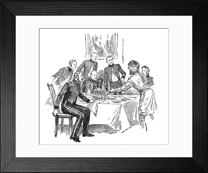 Framed Print : Message Was Received Of The Outbreak At Meerut, c1929. Creators: Howard Davie, Harry Payne Framed Print : Message Was Received Of The Outbreak At Meerut, c1929. Creators: Howard Davie, Harry Payne