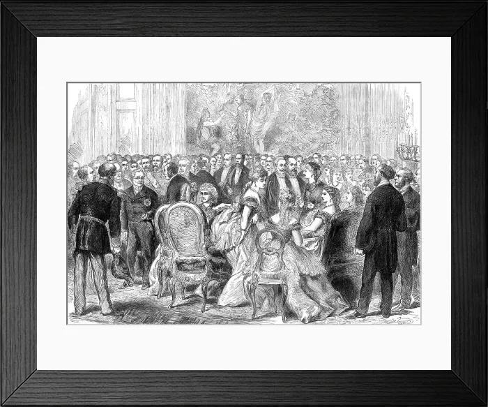 Framed Print : A reception by M. Thiers at the Palace of the Elysee, 1872. Creator: Unknown Framed Print : A reception by M. Thiers at the Palace of the Elysee, 1872. Creator: Unknown