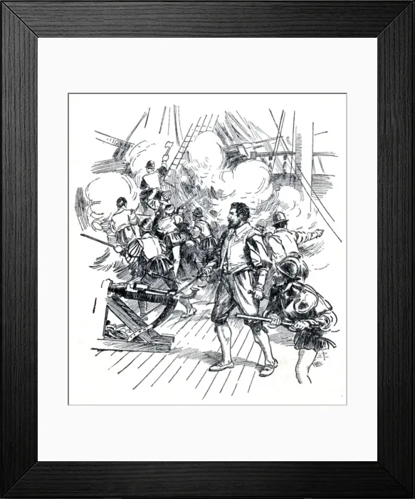 Framed Print : It Was An All-Day Battle, c1929. Creators: Howard Davie, Harry Payne Framed Print : It Was An All-Day Battle, c1929. Creators: Howard Davie, Harry Payne