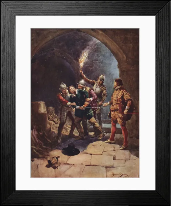 Framed Print : The Arrest of Guy Fawkes, 1925. Creator: Howard Davie Framed Print : The Arrest of Guy Fawkes, 1925. Creator: Howard Davie