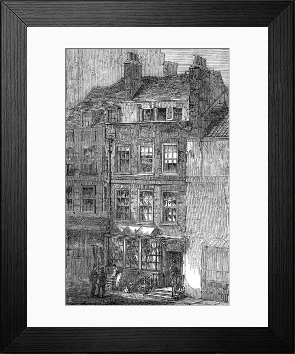Framed Print : The house in which Pope was born, 1872. Creator: Unknown Framed Print : The house in which Pope was born, 1872. Creator: Unknown