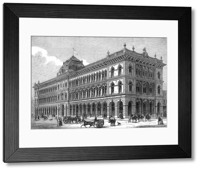 Framed Print : The General Post-Office, Sydney, New South Wales, 1872. Creator: Unknown Framed Print : The General Post-Office, Sydney, New South Wales, 1872. Creator: Unknown