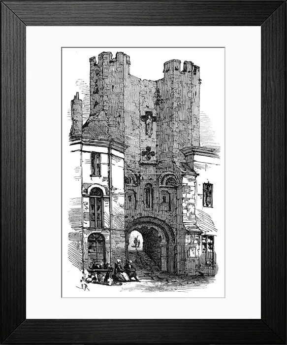 Framed Print : Castle of the Counts of Flanders, Ghent, 1872. Creator: Unknown Framed Print : Castle of the Counts of Flanders, Ghent, 1872. Creator: Unknown