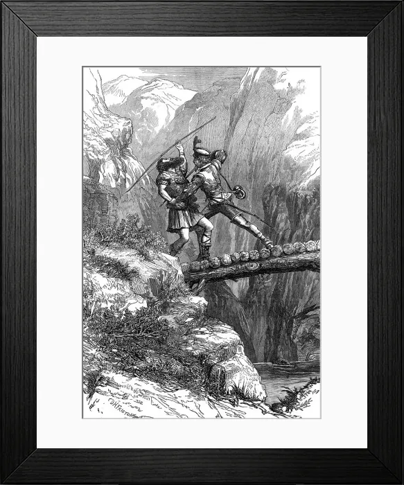 Framed Print : Scene from The Lady of The Lake, at Drury Lane Theatre, 1872. Creator: Unknown Framed Print : Scene from The Lady of The Lake, at Drury Lane Theatre, 1872. Creator: Unknown