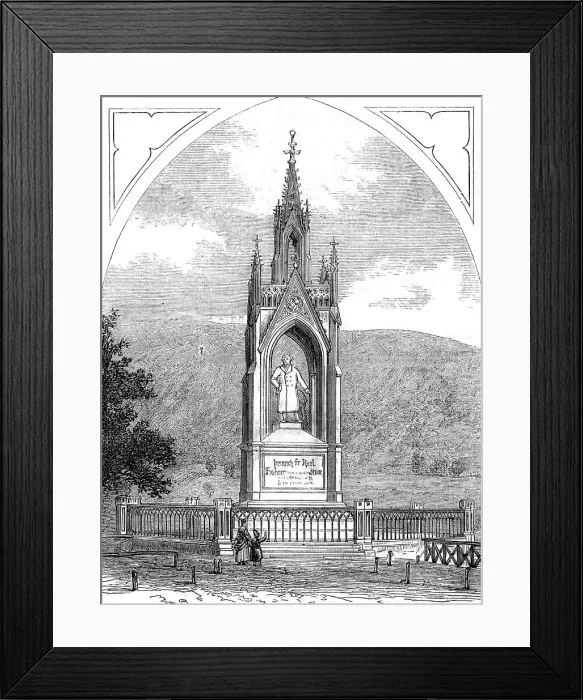 Framed Print : Monument to Baron Stein, at Nassau, 1872. Creator: Unknown Framed Print : Monument to Baron Stein, at Nassau, 1872. Creator: Unknown