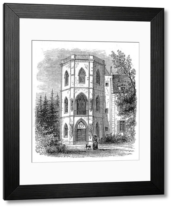 Framed Print : Commemorative Tower at the Castle of Stein, Nassau, 1872. Creator: Unknown Framed Print : Commemorative Tower at the Castle of Stein, Nassau, 1872. Creator: Unknown