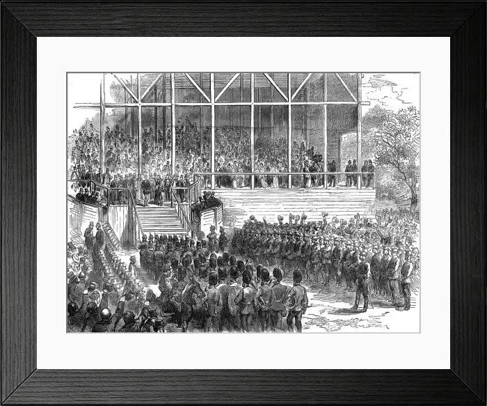 Framed Print : Prince Arthur at Leeds: the Prince declaring Roundhay Park open, 1872. Creator: Unknown Framed Print : Prince Arthur at Leeds: the Prince declaring Roundhay Park open, 1872. Creator: Unknown