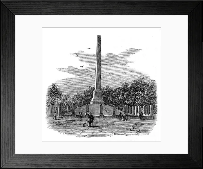 Framed Print : Norwegian National Obelisk at Haugesund, 1872. Creator: Unknown