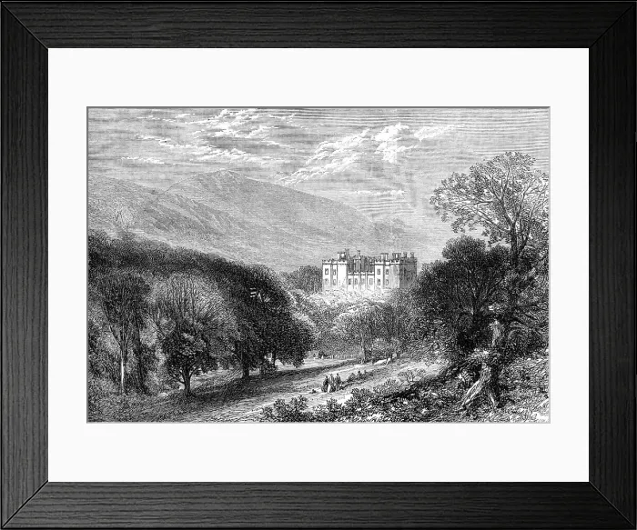 Framed Print : Chillingham Castle, Northumberland, visited by the Prince and Princess of Wales, 1872. Creator: Unknown Framed Print : Chillingham Castle, Northumberland, visited by the Prince and Princess of Wales, 1872. Creator: Unknown