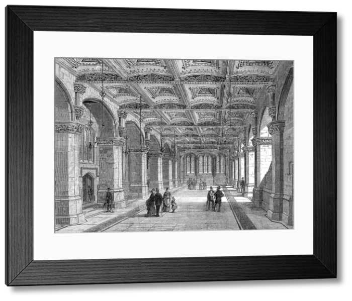 Framed Print : The new City Museum, Guildhall, 1872. Creator: Unknown Framed Print : The new City Museum, Guildhall, 1872. Creator: Unknown